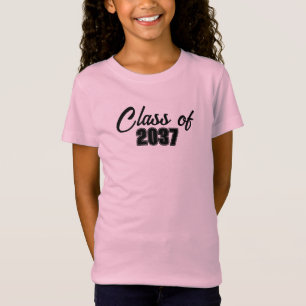 T-Shirt Classe de 2037 Diplômé de l'école sur mesure