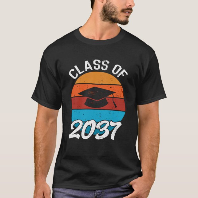 T-shirt Classe De 2037 Diplôme D'Études Secondaires Gir (Devant)
