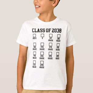 T-shirt Classe de 2038 Augmenter avec moi Liste de vérifi