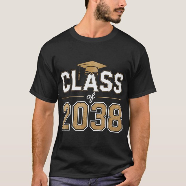 T-shirt Classe De 2038 Augmenter Avec Moi Premier Jour (Devant)