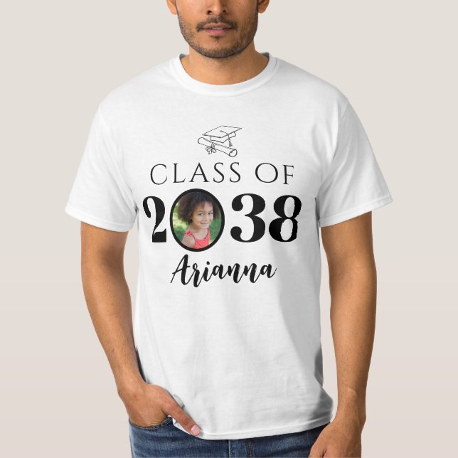 T-shirt Classe de 2038 Custom Name et Photo keepsar (Devant)