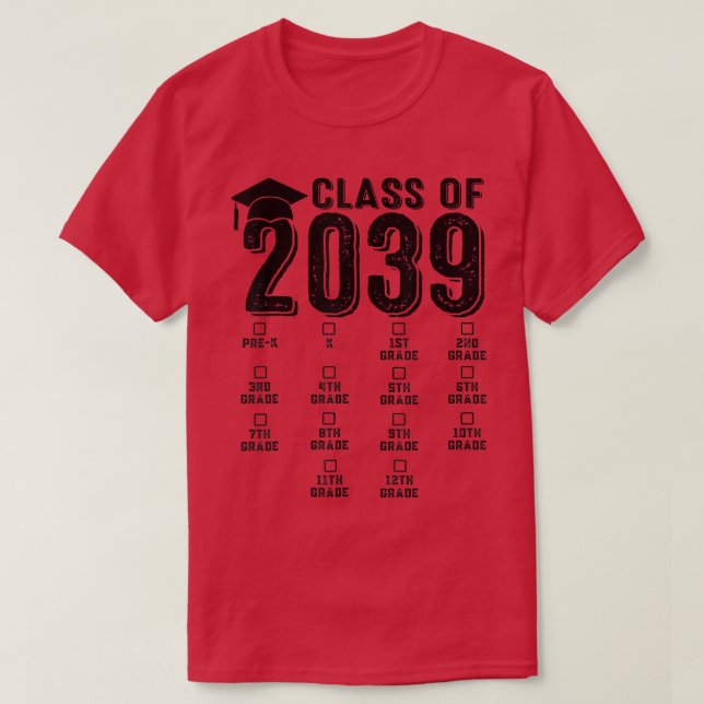 T-shirt Classe De 2039 Augmenter Avec Moi Jardin D'Enfants (Design devant)