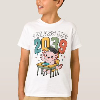 T-shirt Classe de 2039 Axolotl Futur Diplômé Remise des di