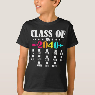T-shirt Classe De 2040 Diplôme 12E Maternelle