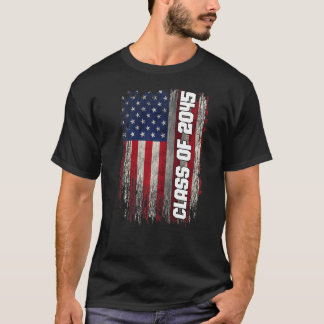 T-shirt Classe de 2045 Senior 2045 USA American Flag