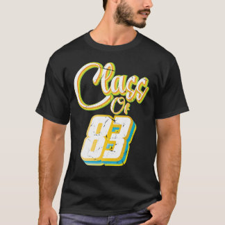 T-shirt Classe De 83 Réunion Vintage 1983 Diplôme Élevé