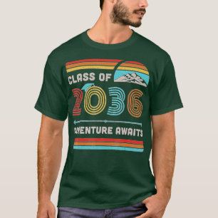 T-shirt Classe de Aventure PréK 2036 attend la croissance 