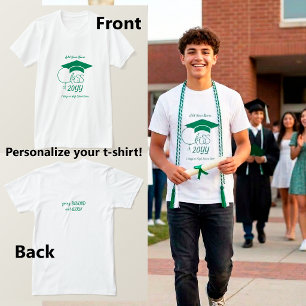 T-shirt Classe de-Casquette de Remise des Diplômes Vert Fo