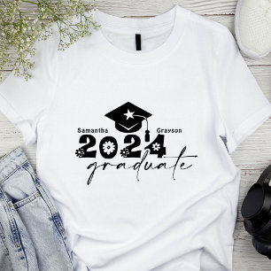 T-shirt Classe de diplômés personnalisés de 2024
