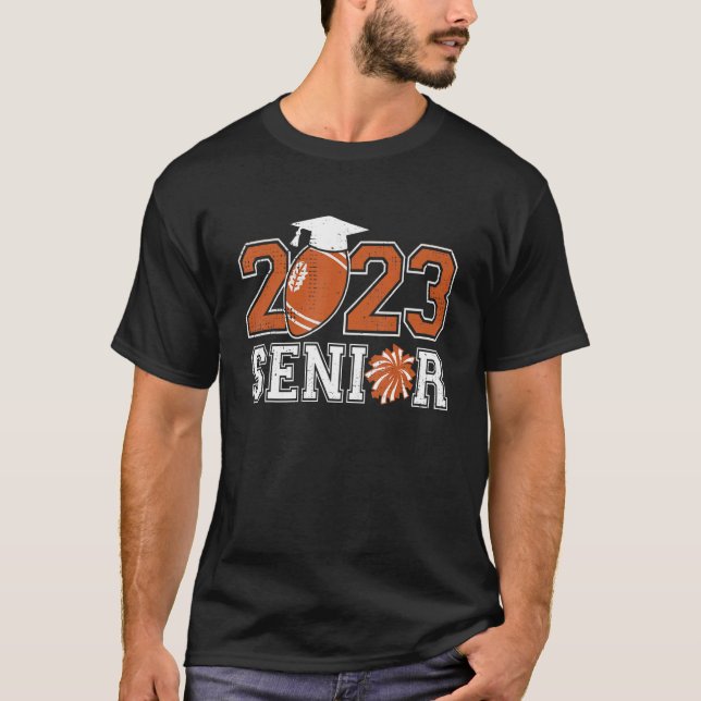 T-shirt Classe De Diplômés Supérieure De Football 2023 De  (Devant)
