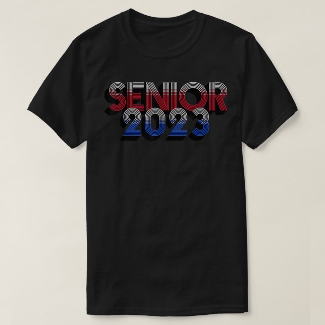 T-shirt Classe de fin d'études de 2023 collège du lycée (Design devant)