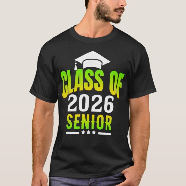 T-shirt Classe de fin d'études de 2026 Senior 2026 (Devant)