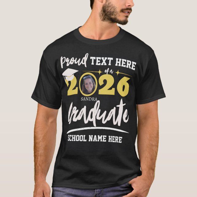 T-shirt Classe de fin d'études de la famille Fière personn (Devant)
