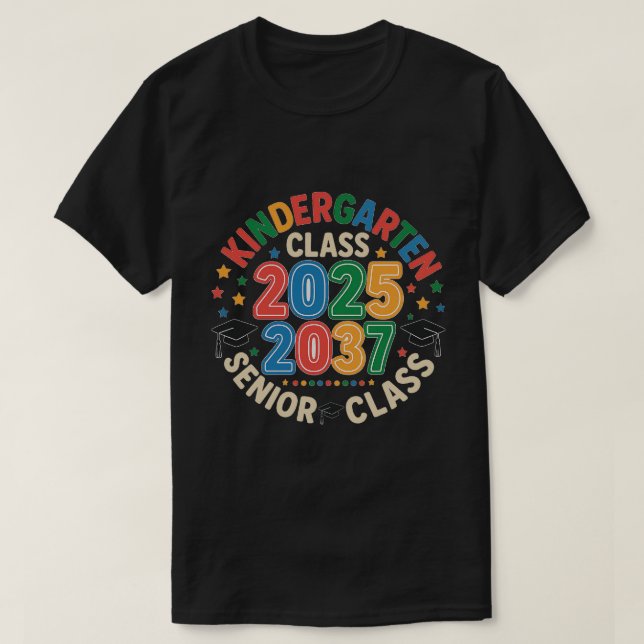 T-shirt Classe de fin d'études de la maternelle de 2025 Se (Design devant)