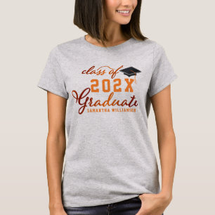 T-shirt Classe de Graduate Orange 2024