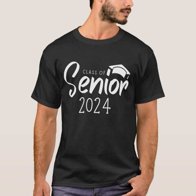 T-shirt Classe de graduation 2024 - impression thématique (Devant)