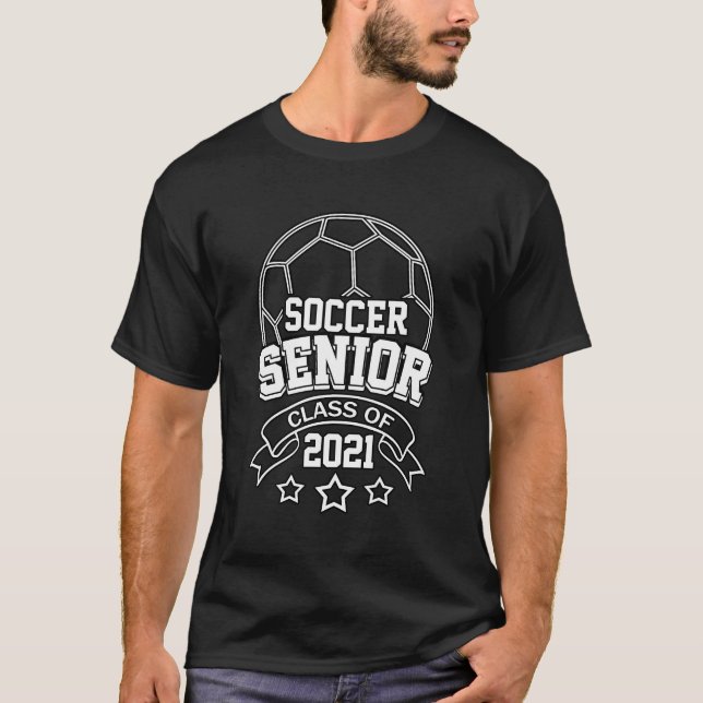 T-shirt Classe De Graduation De 2021 Soccer Senior Ado Ath (Devant)