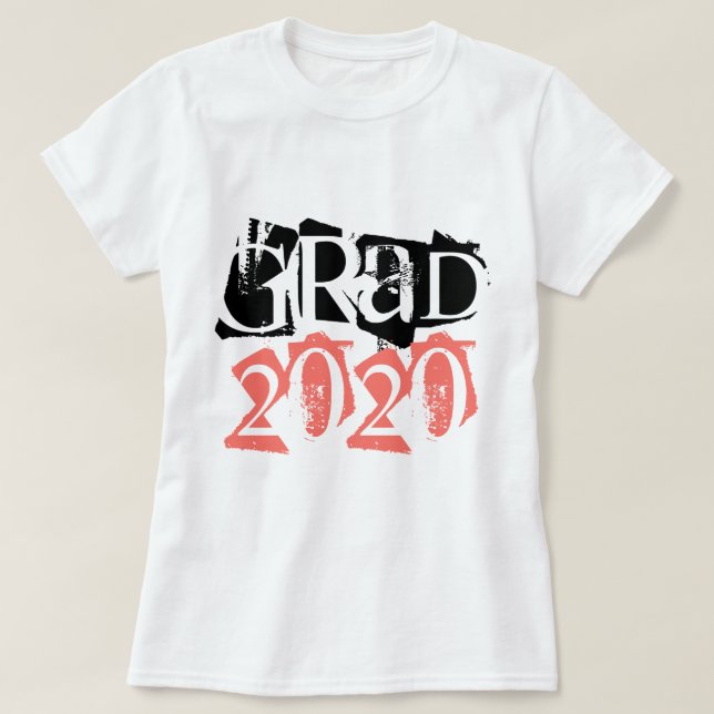 T-shirt Classe de graduation de la typographie corallienne (Design devant)