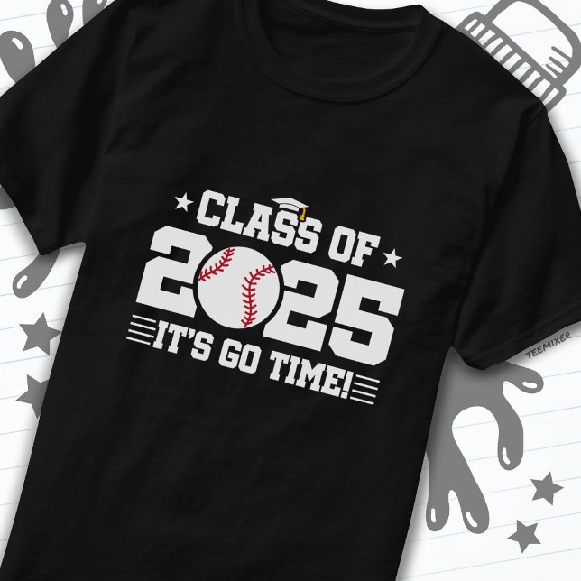 T-shirt Classe de Graduation du joueur de baseball de 2025 (Créateur téléchargé)