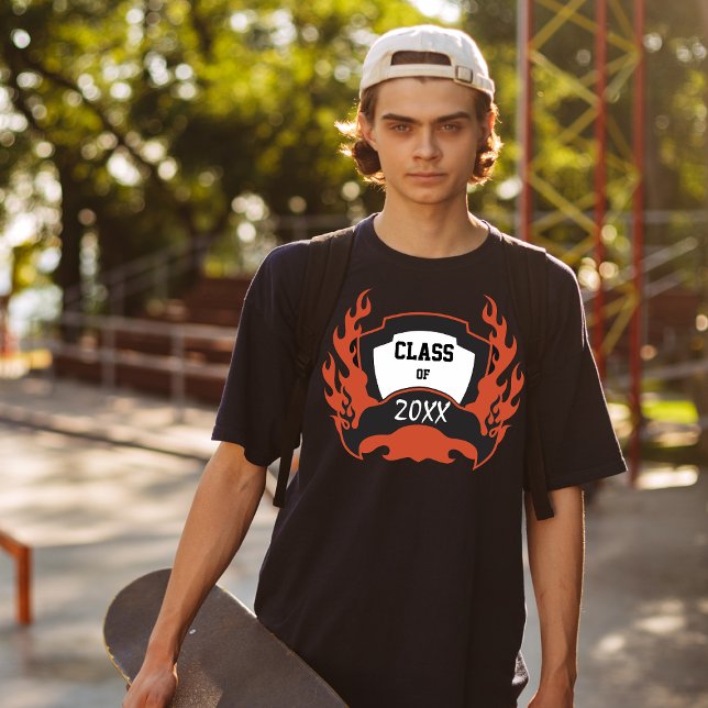 T-shirt Classe de graduation Flames style tatouage (Créateur téléchargé)