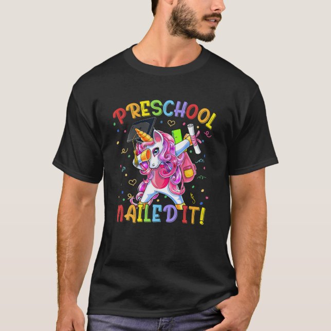 T-shirt Classe De Graduation Préscolaire De 2021 Dabbing U (Devant)