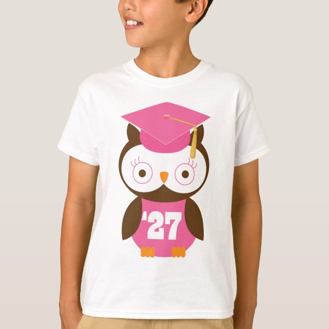 T-shirt Classe de hibou de casquette d'obtention du (Devant)