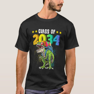 T-shirt Classe de jardin d'enfants T-rex Dinosaur 2034