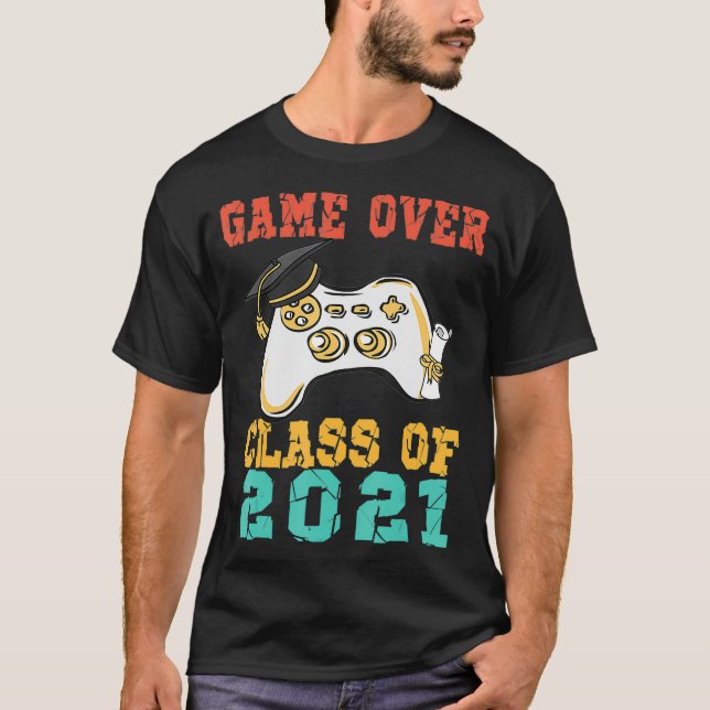 T-shirt Classe De Jeu De 2021 Graduation College School Es (Devant)