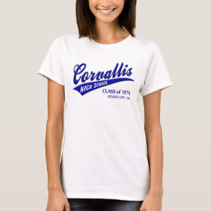 T-shirt Classe de la ville 1971 de studio de lycée de