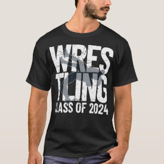 T-shirt Classe de lutte de 2024 Wrestler Silhouette