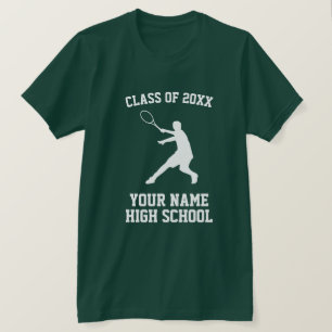 T-shirt Classe de lycée de la chemise de tennis 20xx