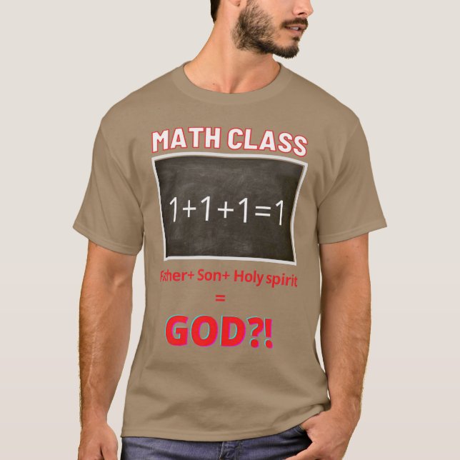 T-shirt Classe de mathématiques de trinité (Devant)