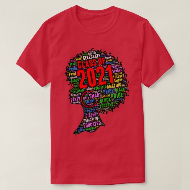 T-shirt Classe de mots 2021 en Afro (Design devant)