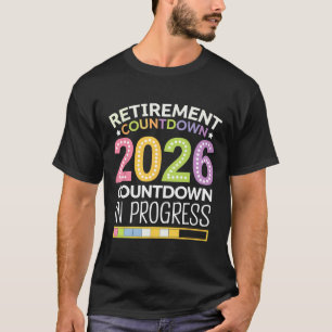 T-shirt Classe de retraite de 2026 Compte à rebours du pro