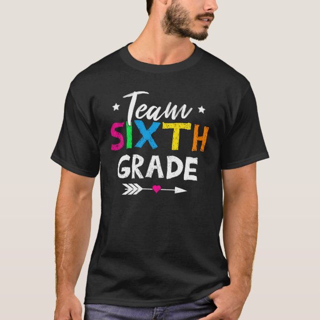 T-shirt classe de sixième équipe (Devant)