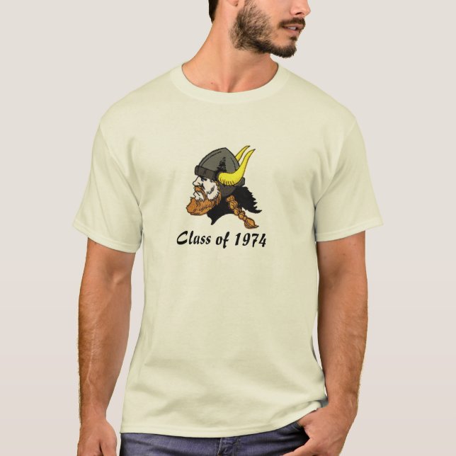 T-shirt Classe de Viking de votre année faite sur commande (Devant)