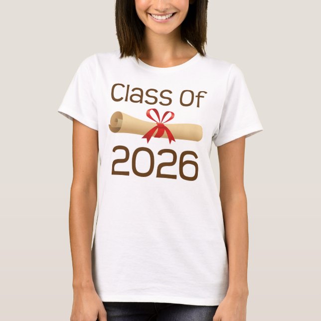 T-shirt Classe des cadeaux 2026 d'obtention du diplôme (Devant)