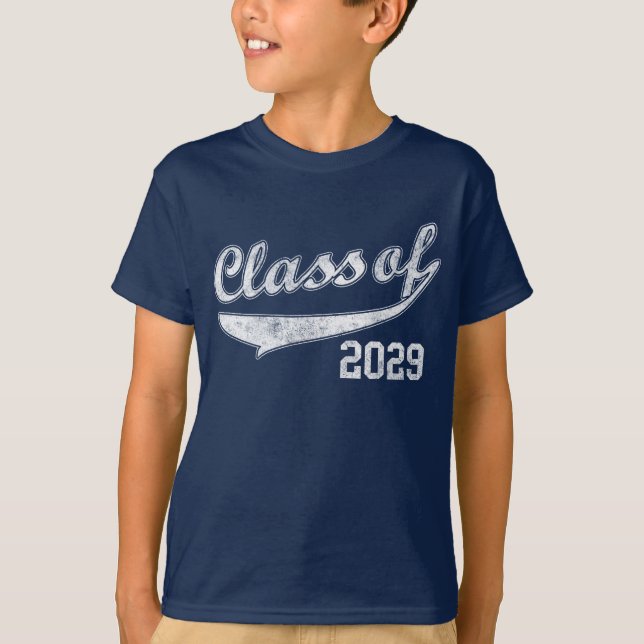 T-shirt Classe des futurs enfants 2029 d'obtention du (Devant)