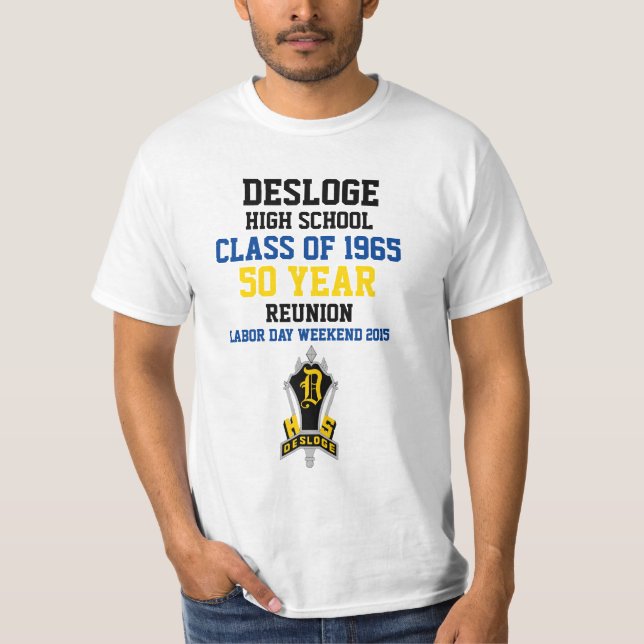 T-SHIRT CLASSE DESLOGE DE 65 ANS (Devant)