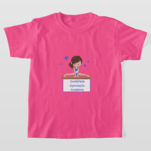 T-shirt Classe École de gymnastique Académie Texte personn