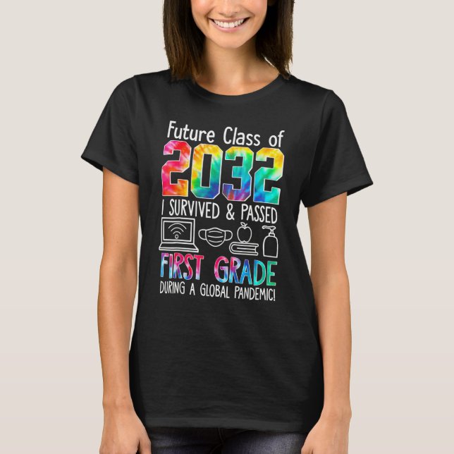 T-shirt Classe future Zgb6 2032 Enseignant de première ann (Devant)