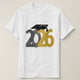 T-shirt Classe Gold Grey de 2026 Graduation