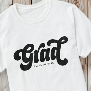 T-shirt Classe Grad de 20XX Retro Vintage simple