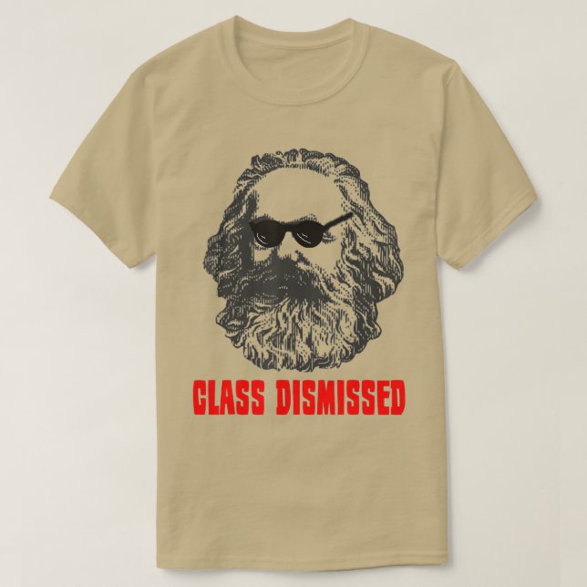 T-shirt Classe Karl Marx Renvoi Communisme Com (Design devant)