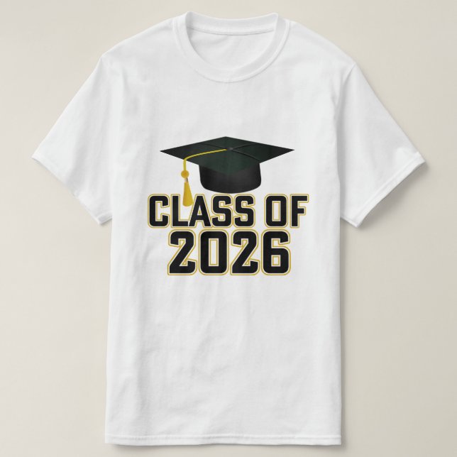 T-shirt Classe Letterman de 2026 Graduation (Design devant)