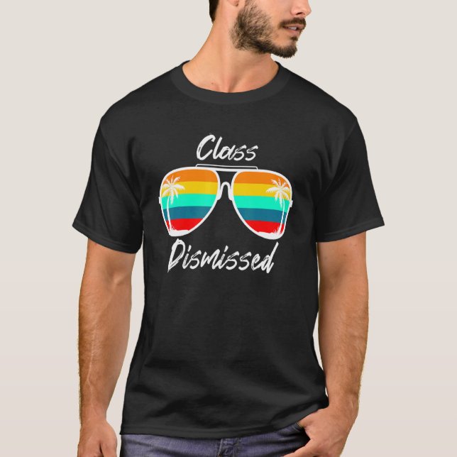 T-shirt Classe Lunettes de soleil rejetées Enseignant Vaca (Devant)