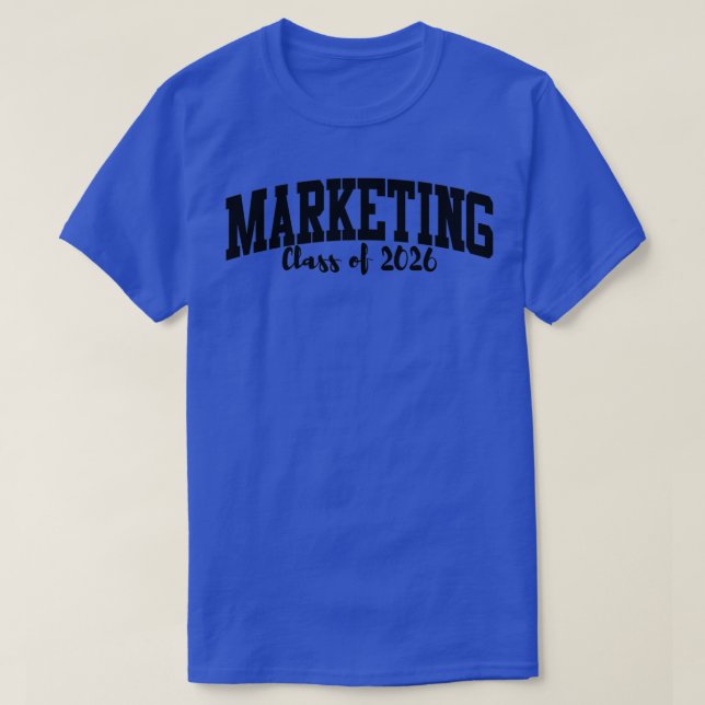 T-shirt Classe marketing de 2026 Major (Design devant)