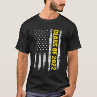 T-shirt Classe Of 2022 Senior Men Women Shirt, American Fl
