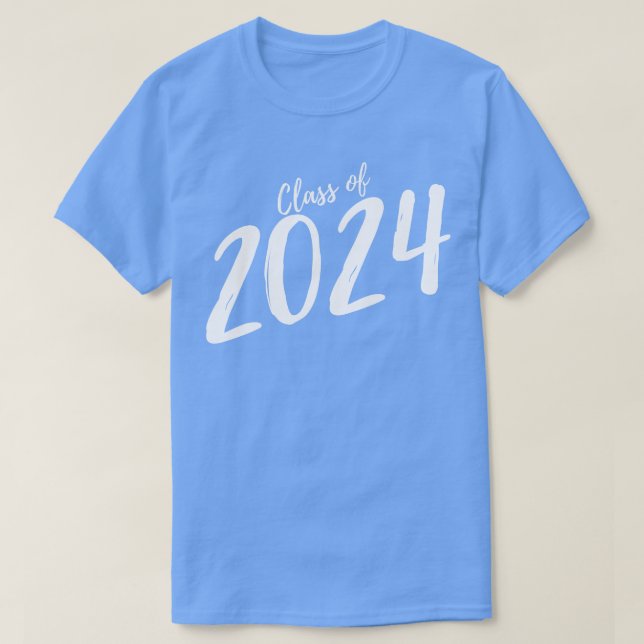 T-shirt Classe Of 2024 Simple Typography 2024 Design pour  (Design devant)