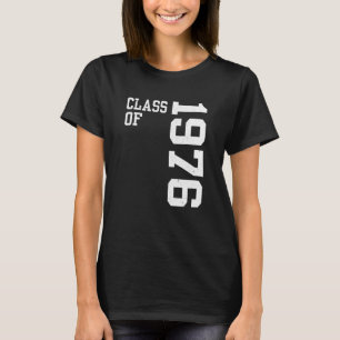 T-shirt Classe rétro de 1976 Lycée Réunion Vin